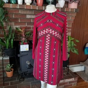 Free People Stella Boho Mosaic Print Dress